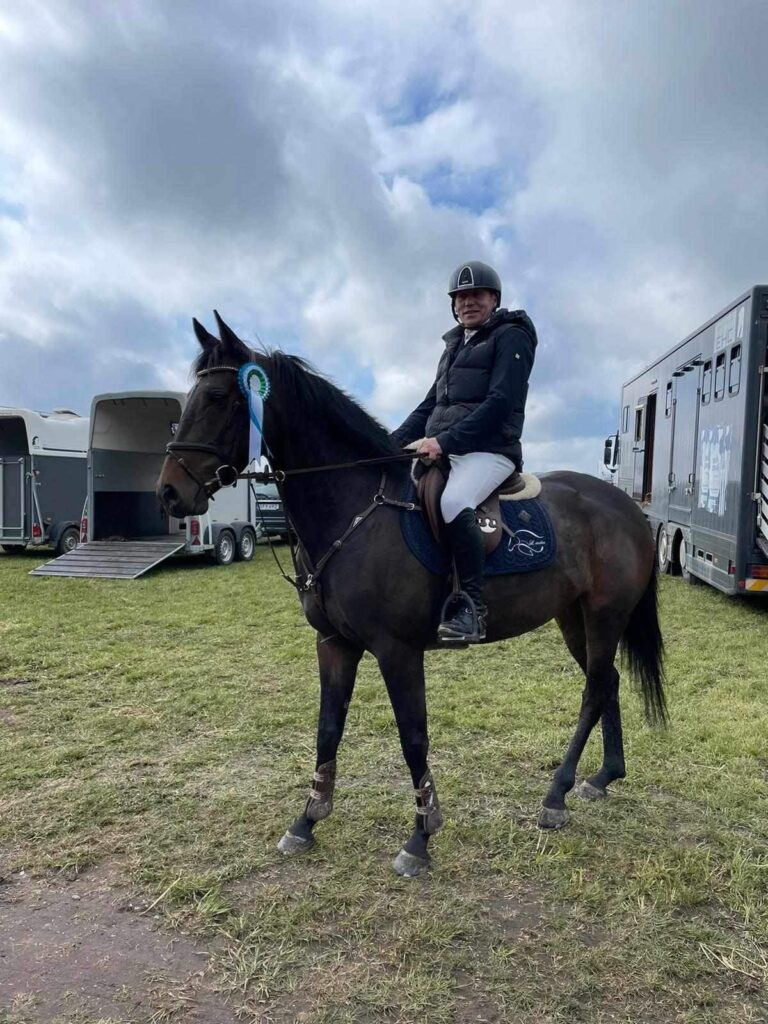 a man riding a horse Borrby Nr1